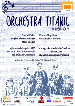 Spectacolul "Orchestra Titanic" face parte din micro-stagiunea stArtAct @unteatru