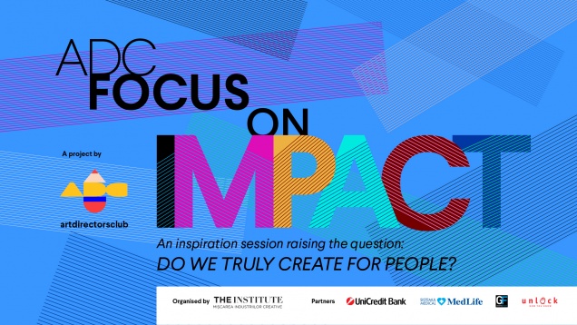Anu Niemonen, Kris Hoet şi Conn Bertish pe scena „ADC Focus on Impact”