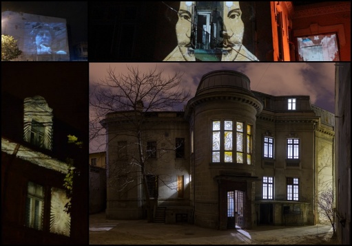 Ultimul weekend al proiectului Case Luminate: Video mapping pe casa de pe Mihail Kogălniceanu nr. 11 