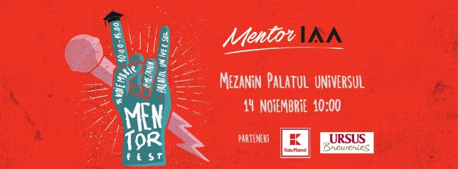 Hai la prima ediție MentorFEST: IAA România te invită la Mezanin pe 14 noiembrie