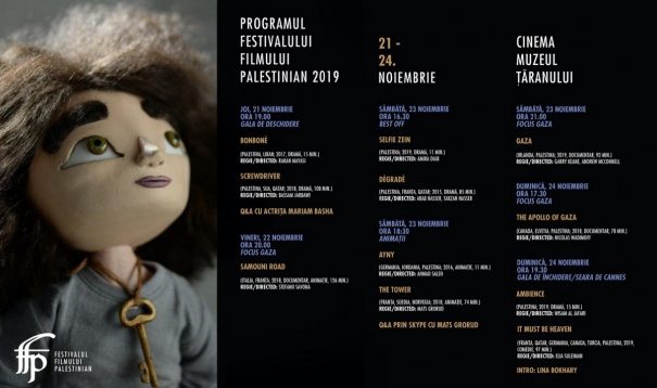 Începe a doua ediție a Festivalului Filmului Palestinian în România 