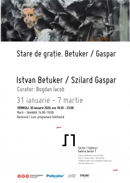 Duo show-ul Stare de grație. Betuker / Gaspar deschide programul curatorial al Galeriei Sector 1 în 2020