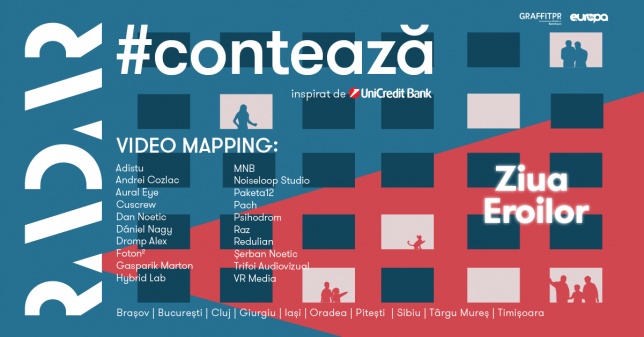 RADAR lansează ediția națională a proiectului de video-mapping #CONTEAZĂ