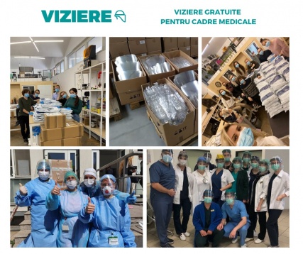 Viziere.ro: 250.000 viziere produse şi livrate gratuit către cadrele medicale din toată țara