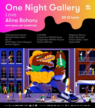 One Night Gallery transformă centrul orașului într-o expoziție stradală de new media art