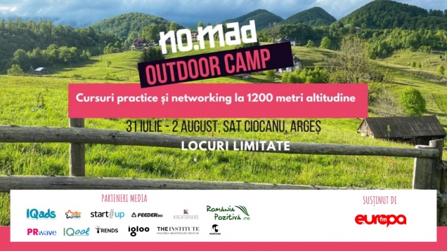 Cursuri practice și networking informal pentru freelanceri la NO.MAD Outdoor Camp