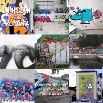 Descoperă un nou videoclip care dezvăluie picturi murale proaspete și intervenții de artă stradală pe zidurile Bucureștiului