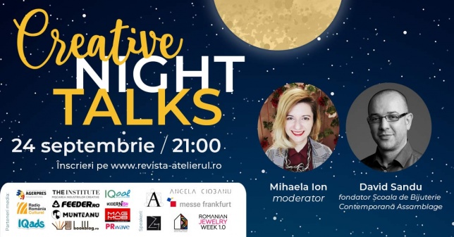  Conferinţele Creative Night Talk continuă în luna septembrie