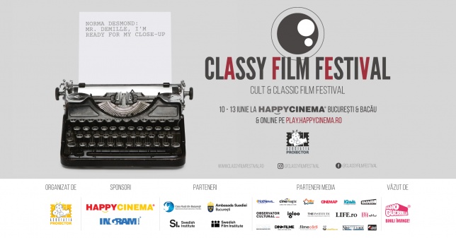 Acces gratuit la filme clasice și evenimente la CLASSY FILM FESTIVAL