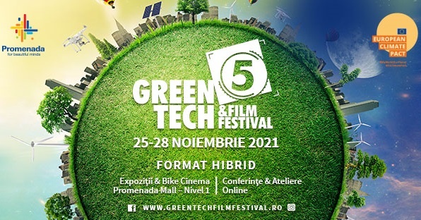 Green Tech & Film Festival 5 se desfășoară între 25-28 noiembrie