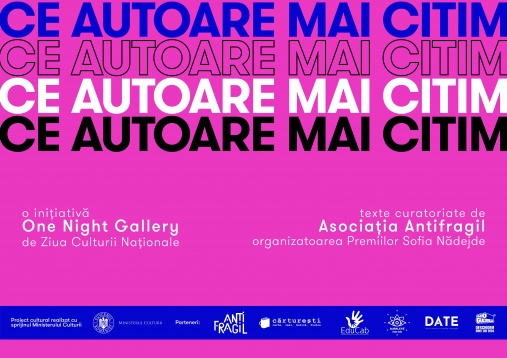 One Night Gallery lansează #ceautoaremaicitim, o nouă inițiativă dedicată culturii scrise