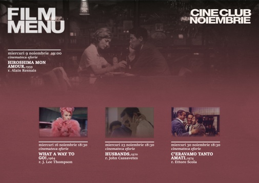 CineClub Film Menu lansează programul pentru luna noiembrie 