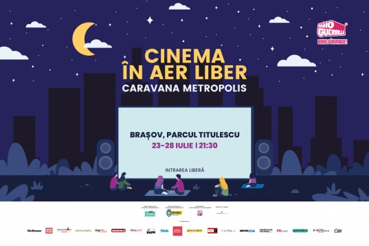 Brașovul găzduiește șase seri de Cinema în aer liber, între 23 și 28 iulie