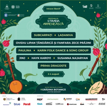 Festivalul Strada Armenească revine pe 2, 3 și 4 august, cu o nouă ediție în Grădina Botanică din București