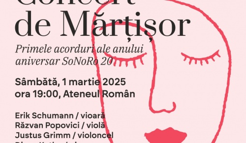 Concert de Mărțișor – primele acorduri ale anului aniversar SoNoRo 20