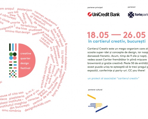 Creative Quarter Design Festival, primul mare festival al Cartierului Creativ | 18-26 mai