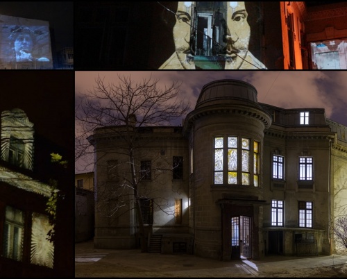 Ultimul weekend al proiectului Case Luminate: Video mapping pe casa de pe Mihail Kogălniceanu nr. 11 