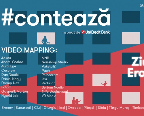 RADAR lansează ediția națională a proiectului de video-mapping #CONTEAZĂ