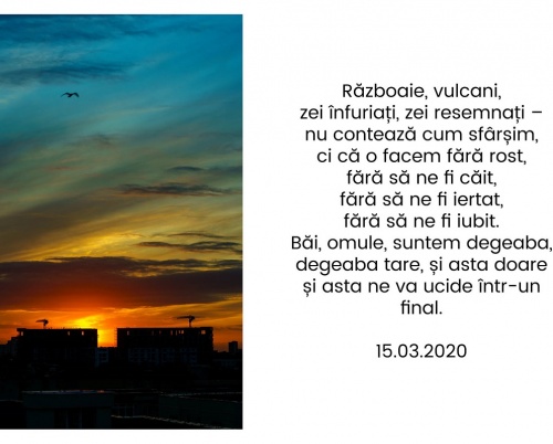 Izolat.Împreună – Expoziția cu imagini de Mihnea Ratte pe cuvinte de Ana Mănescu, între 10 – 12 iulie în București
