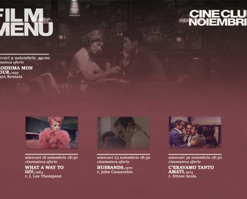 CineClub Film Menu lansează programul pentru luna noiembrie 