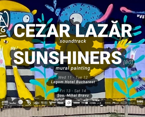 Romanian Street Art cu Sunshiners (mural) și Cezar Lazăr (soundtrack)