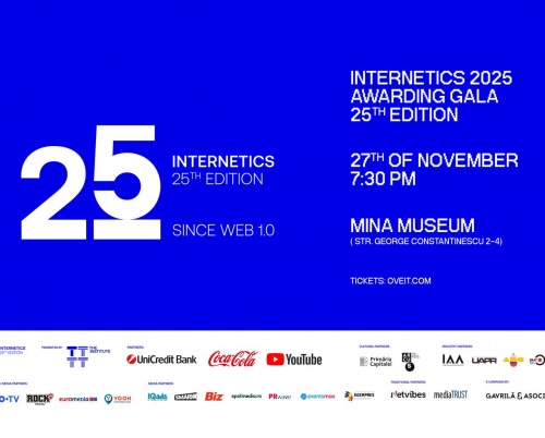 Cele mai bune proiecte și campanii digitale din România urcă pe scena Galei de Premiere Internetics 2025